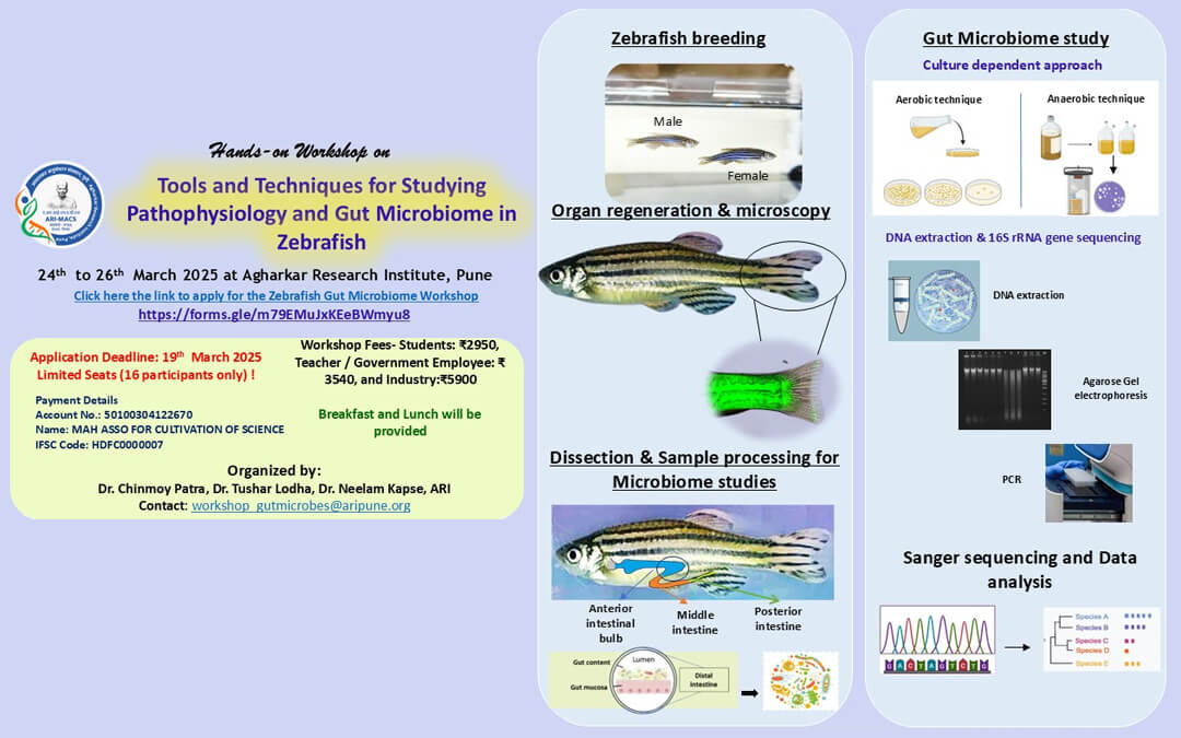 Workshop on Zebrafish gut Microbiome